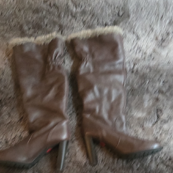Zara Brown Over the Knee Boots - Picture 1 of 7